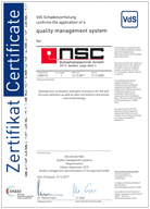 Certificazione ISO 9001 NSC